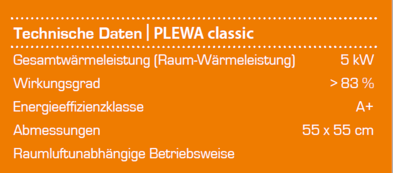 Tabelle PLEWA classic